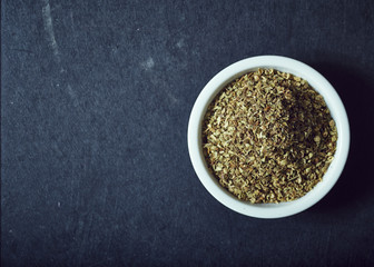 Dried oregano herbs