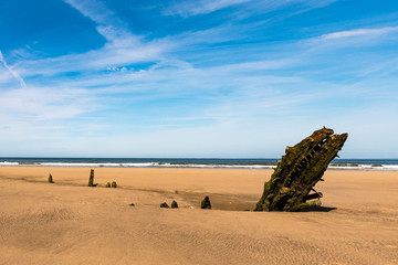 The Wreck of the Helvetia on Rhossilli beach