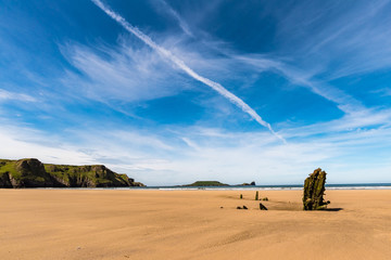 The Wreck of the Helvetia on Rhossili Beach