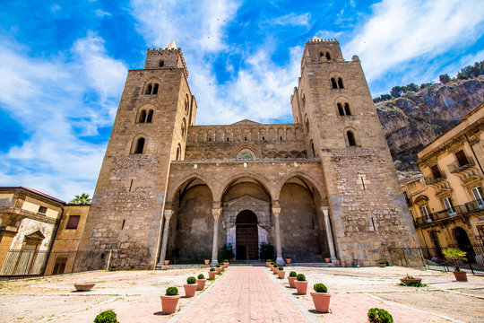 The Cathedral of Cefalù, Sicily, Italy.