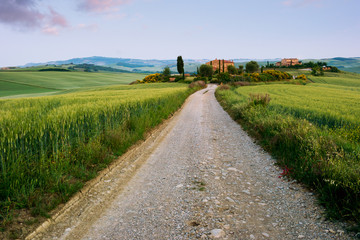 Typical tuscan farmhouse in Italy