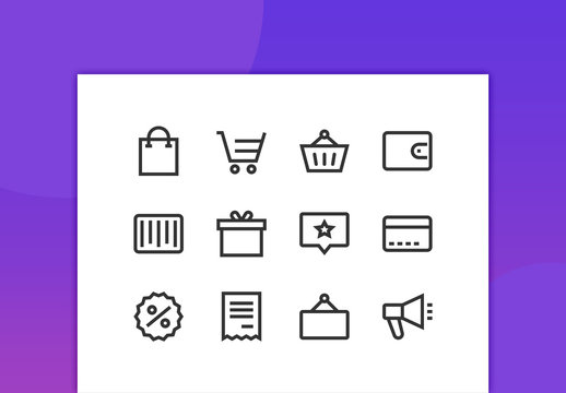 Commerce Line Icons