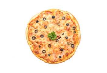 pepperoni pizza with olive