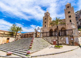Fototapeta na wymiar The Cathedral of Cefalù, Sicily, Italy.