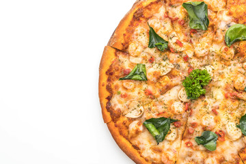 spicy shrimp (Tom Yum) pizza