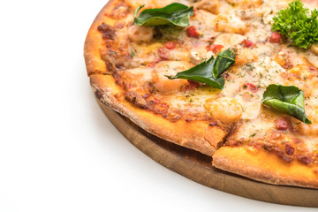 spicy shrimp (Tom Yum) pizza