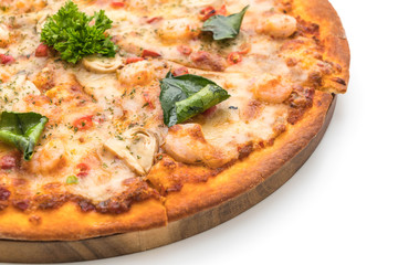 spicy shrimp (Tom Yum) pizza