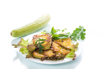 Zucchini fried in batter