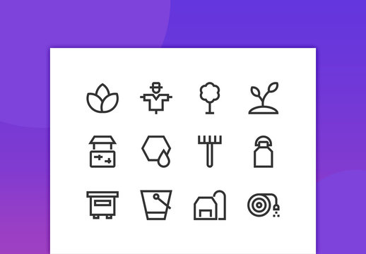 Nature Line Icons