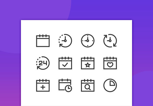 Schedule Line Icons
