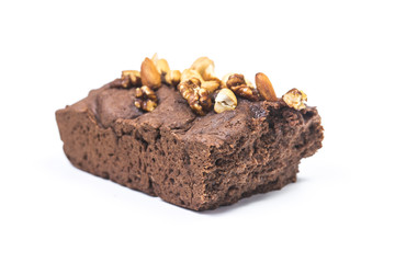 Chocolate cake cake, nuts cake