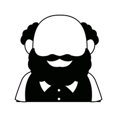 grandfather avatar face profile character