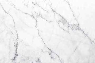 White marble texture with natural pattern for background.