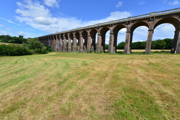 Fototapeta na wymiar A railway viaduct in West Sussex England 
