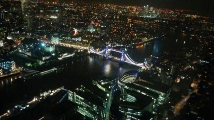 Fototapeta na wymiar London Tower Bridge view from the Shard
