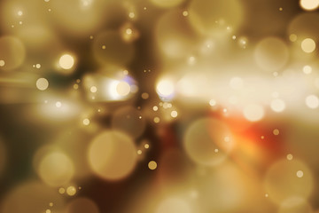 Abstract background. Bronze gold-colored blur. Circle blur