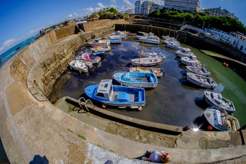 Biarritz boat harbour