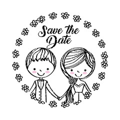save the date special icon vector illustration design graphic