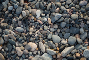 Pebbles on Southern California Beach