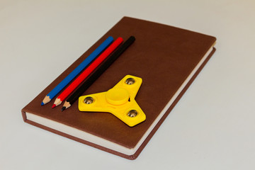 Spinner on a notebook