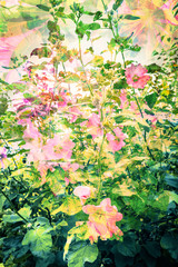 Obraz na płótnie Canvas Beautiful, artistic, floral, Summer background