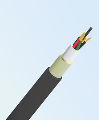 Naklejka premium Electric cable. vector illustration