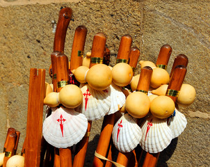 Objects of the pilgrim, way of Santiago