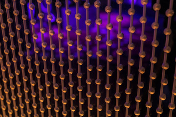 Colorful Light Background Abstract and Beads - Orange and Purple I