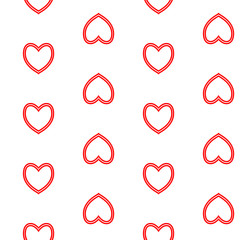 Seamless pattern with hearts. Background of hearts on Valentine Day. Good for textiles, interior design, for book design, website background.