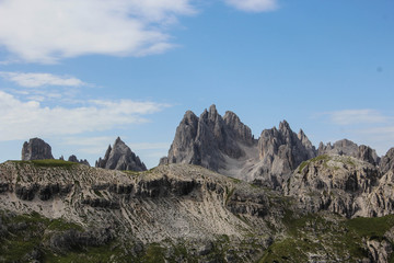 Dolomiten mit den Drei Zinnen in Südtirol