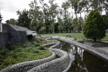 Fototapeta na wymiar Parque del Agua, Chapultepec. CDMX