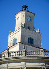 Fototapeta premium Coral Gables City Hall, Miami, Florida, USA. Coral Gables City Hall is the Spanish Renaissance style favored by George Merrick.
