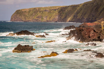 Fototapeta na wymiar View on Atlantic Ocean Coast, Sao Miguel island, Azores, Portugal
