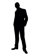  silhouette of a standing man
