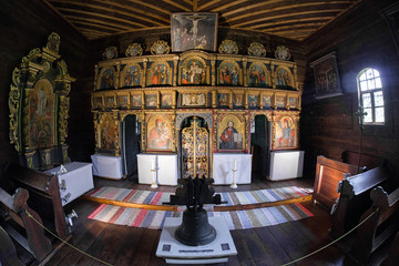 Interior of greek catholoc church from Matysova, Slovakia