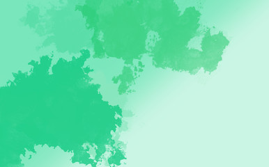 Abstract Water Color, green paint.