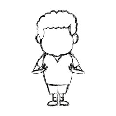 Obraz premium little boy child standing people image