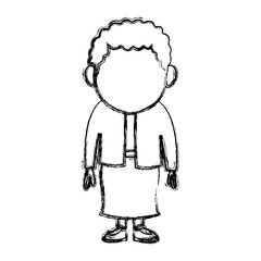 standing woman female adult person character