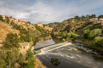 River around the Medieval city of Toledo