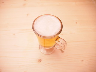 Beer mug bar with beer