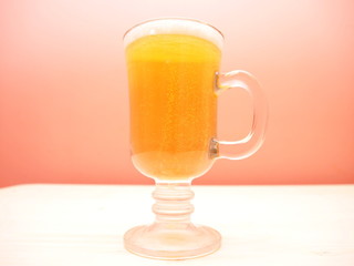 Beer mug bar with beer