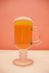 Beer mug bar with beer