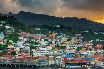 Fototapeta na wymiar Sunrise in Grenada
