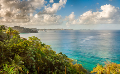 Lagoon in Grenada, Caribbean - obrazy, fototapety, plakaty