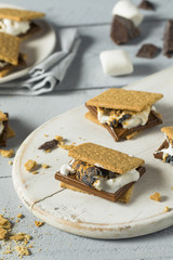 Sweet Homemade Chocolate Smores Dessert