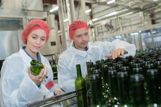 at the bottling plant