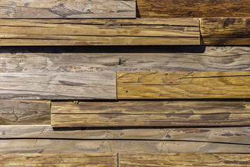 Wooden texture with scratches and cracks. Creative natural backdrop for vintage design.