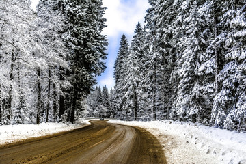 Fototapeta premium Dombay, Russia, Karachay-Cherkesia