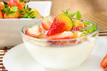 Fresas con crema 