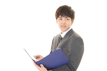 笑顔のビジネスマン